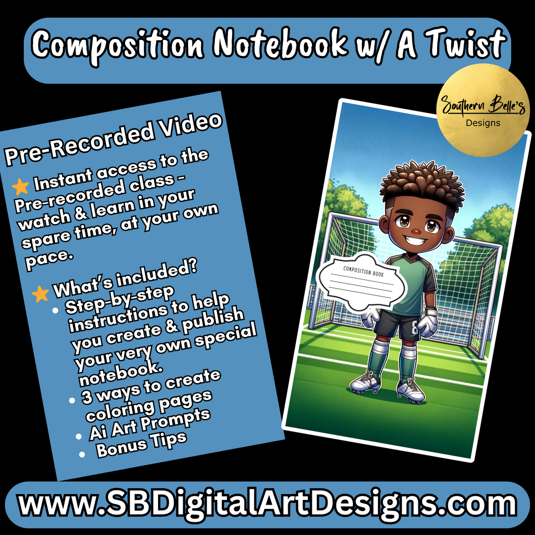 Composition Notebook w/ a Twist (Pre-Recorded Video)