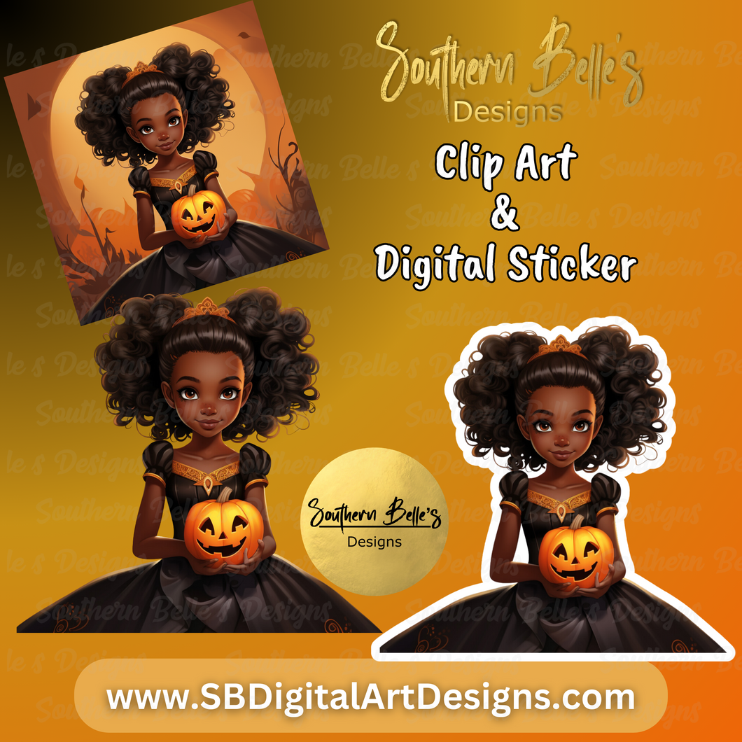 Halloween Doll 02 (Clip Art + Digital Sticker)