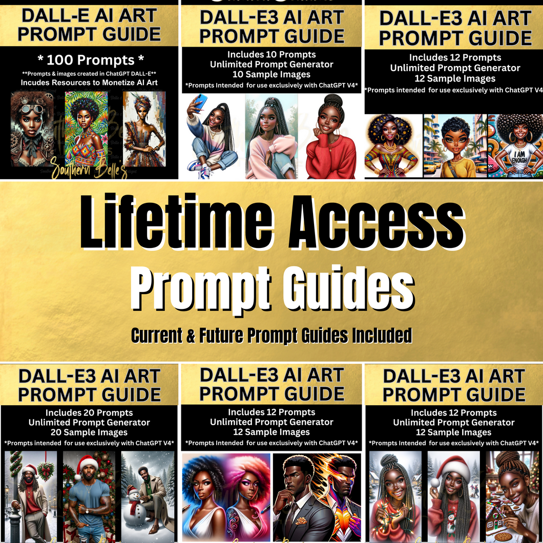 Lifetime Access to all DALL-E Prompt Guides