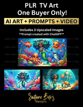 Load image into Gallery viewer, PLR TV Art - Underwater Wonderland - Video Included (One Buyer Only!)
