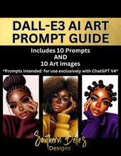 Load image into Gallery viewer, &#39;Glam Beauties&#39; Prompt Guide | 10 prompts + 10 original images
